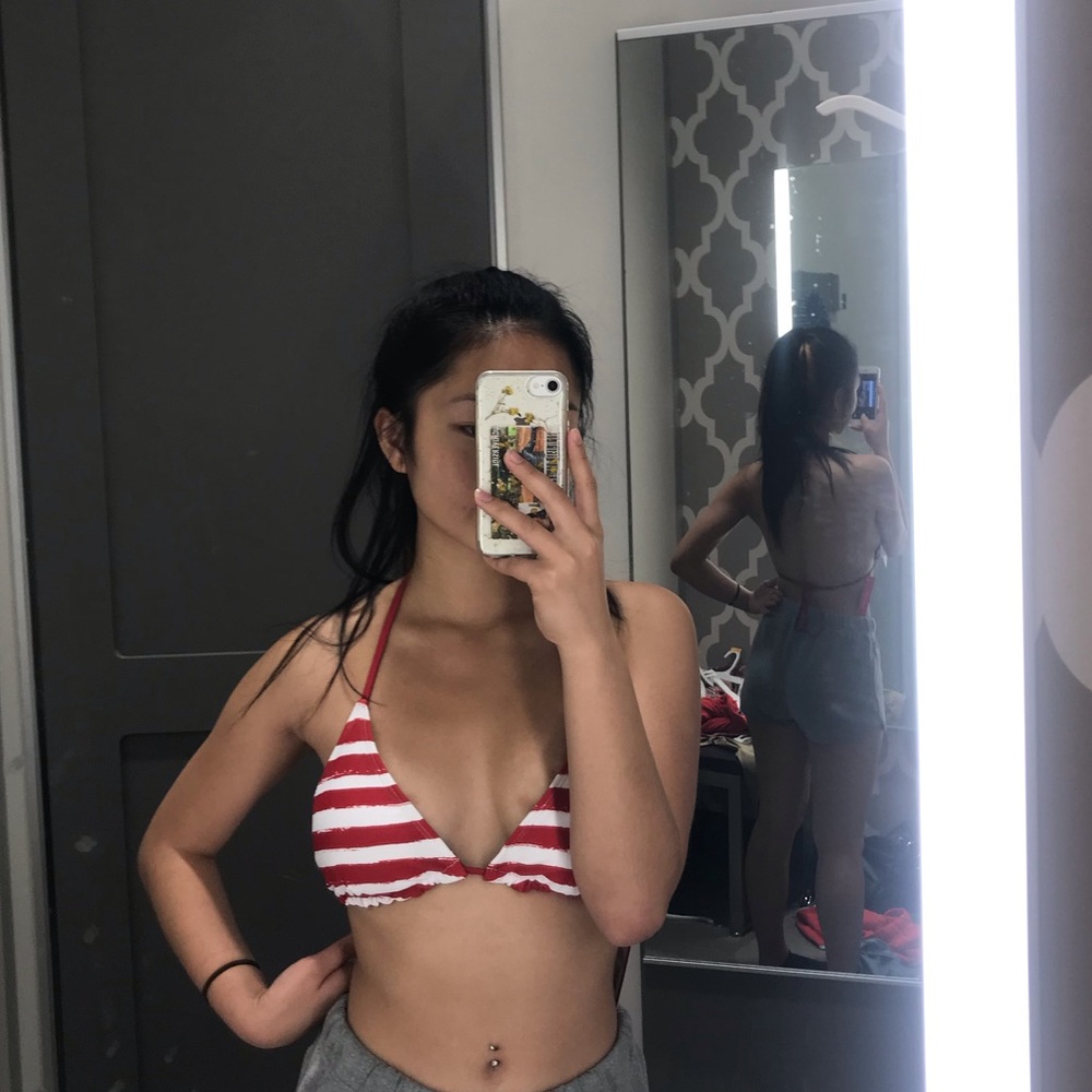 American flag triangle bikini NWT